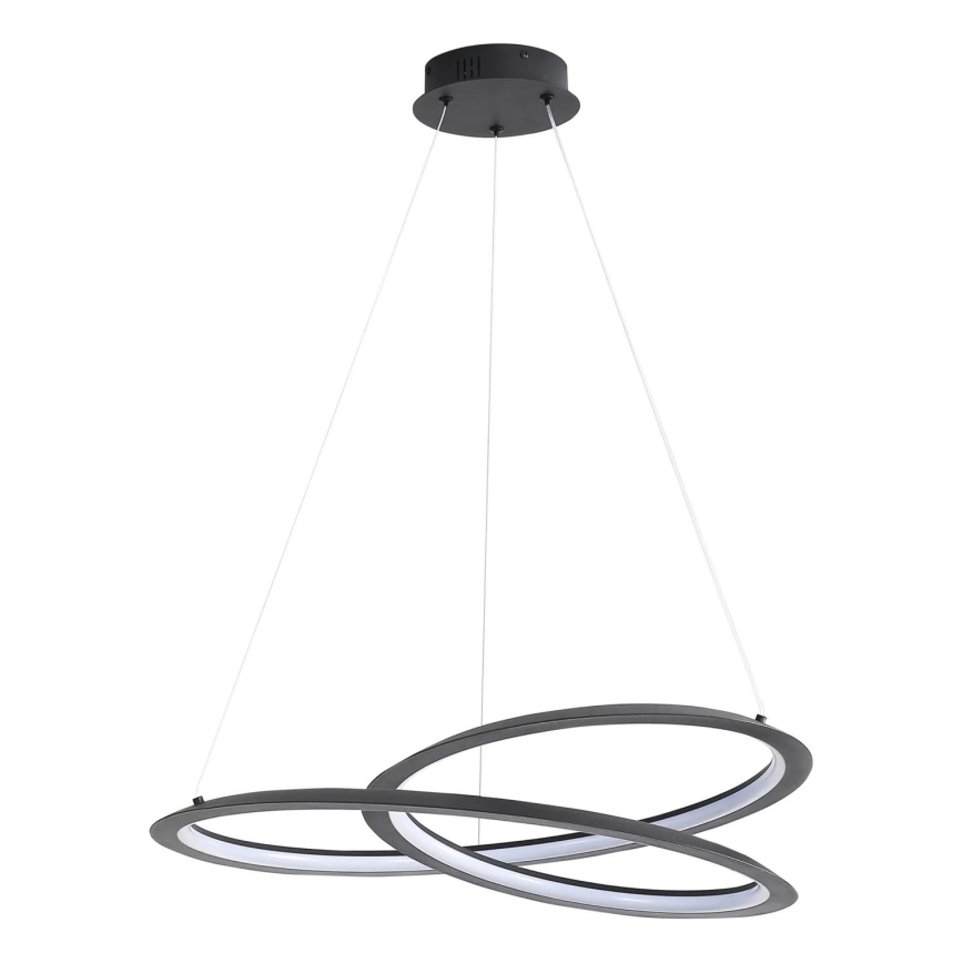 Κρεμαστό φωτιστικό οροφής LED TANGO LED/44W/230V 4000K διάμετρος 60 cm μαύρο