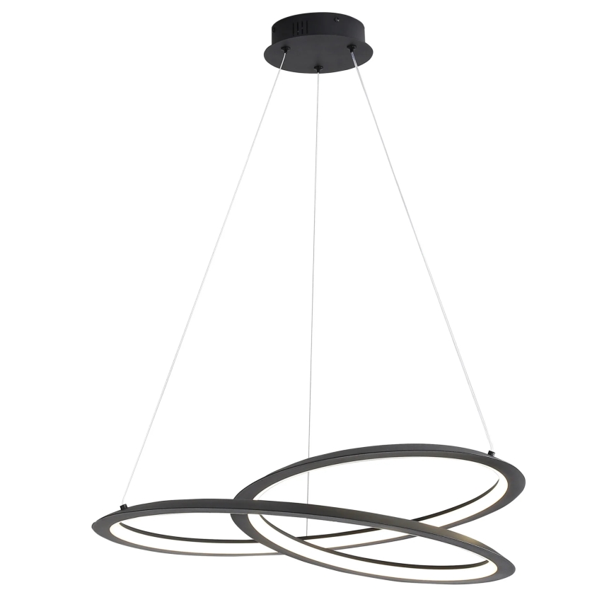 Κρεμαστό φωτιστικό οροφής LED TANGO LED/44W/230V 4000K διάμετρος 60 cm μαύρο