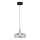 Κρεμαστό φωτιστικό οροφής LED VETRO LED/6W/230V διάμετρος 23 cm γκρι/μαύρο