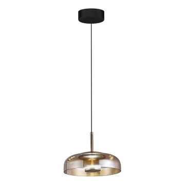 Κρεμαστό φωτιστικό οροφής LED VETRO LED/6W/230V διάμετρος 23 cm μπεζ/μαύρο