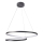Κρεμαστό φωτιστικό οροφής LED ZEFIRA LED/52W/230V 4000K διάμετρος 60 cm ανθρακί