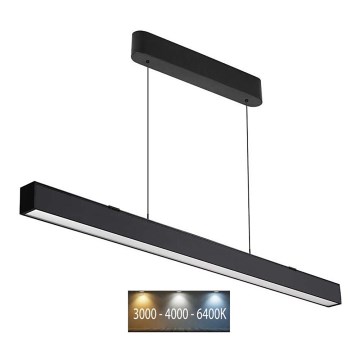 Κρεμαστό φωτιστικό οροφής LED ράγα LED/40W/230V 3000/4000/6400K μαύρο