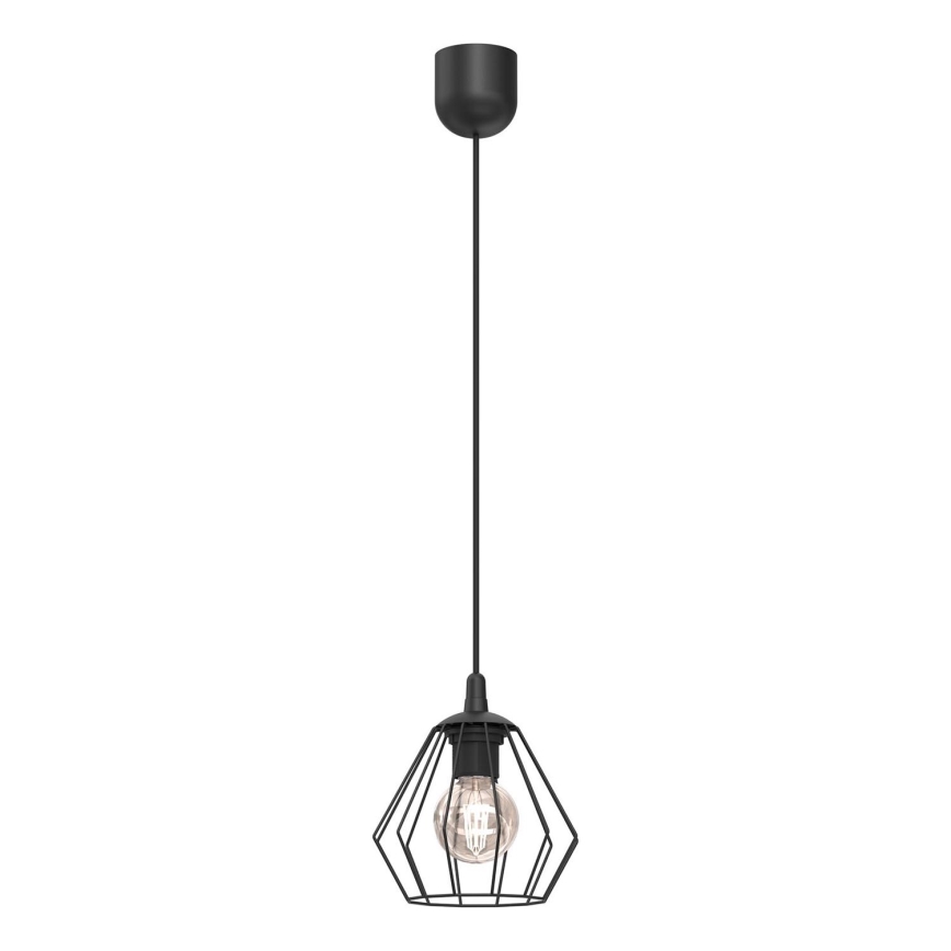 Κρεμαστό φωτιστικό οροφής LETI 1xE27/15W/230V μαύρο