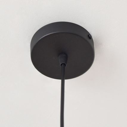 Κρεμαστό φωτιστικό οροφής LILI 1xE27/15W/230V μαύρο/γκρι