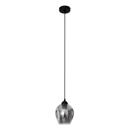 Κρεμαστό φωτιστικό οροφής LILI 1xE27/15W/230V μαύρο/γκρι