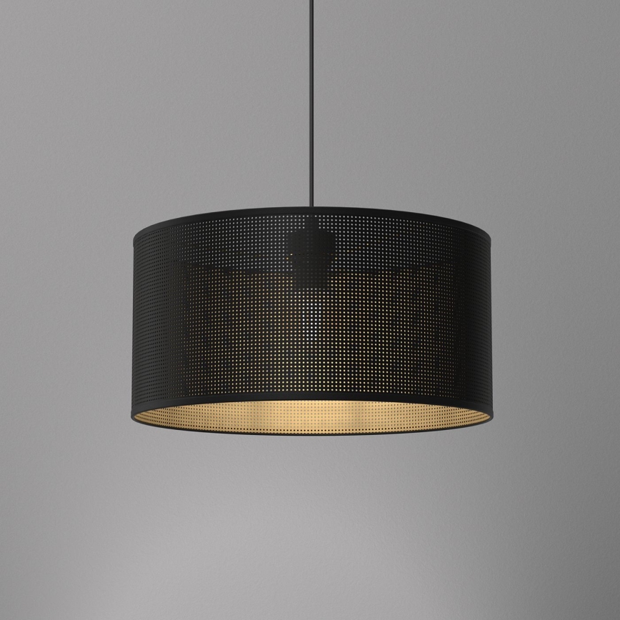 Κρεμαστό φωτιστικό οροφής LOFT SHADE 1xE27/60W/230V διάμετρος 40 cm μαύρο/χρυσό