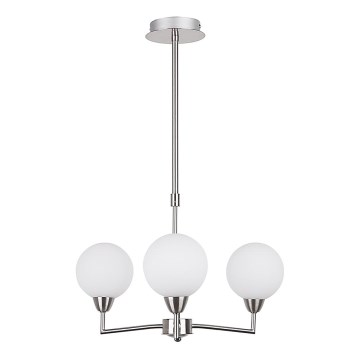 Κρεμαστό φωτιστικό οροφής LOGOS 3xG9/25W/230V ματ χρώμιο