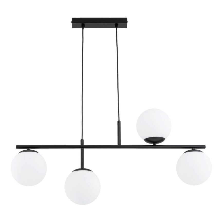 Κρεμαστό φωτιστικό οροφής LUNA 4xE14/10W/230V μαύρο