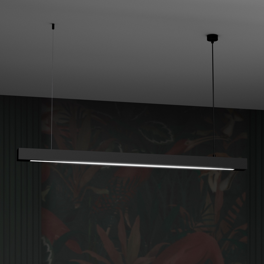 Κρεμαστό φωτιστικό οροφής LUNGO T8 1xG13/18W/230V μαύρο