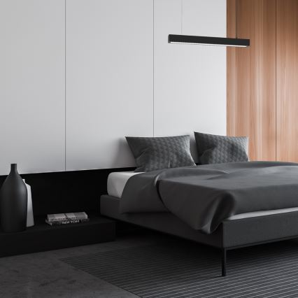 Κρεμαστό φωτιστικό οροφής LUNGO T8 1xG13/9W/230V μαύρο