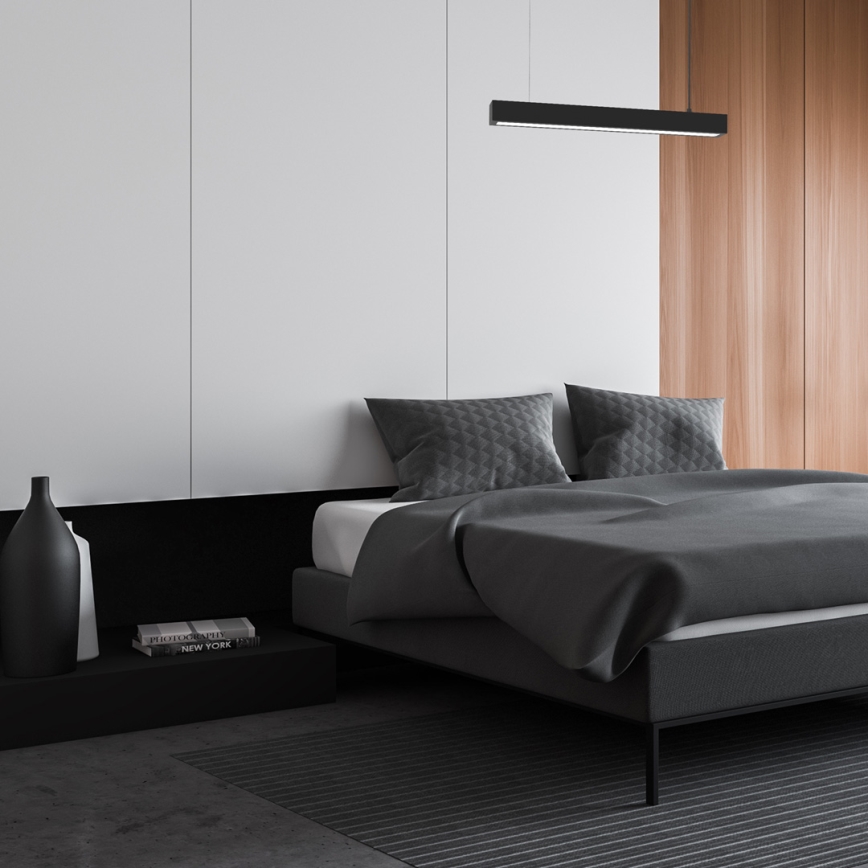Κρεμαστό φωτιστικό οροφής LUNGO T8 1xG13/9W/230V μαύρο