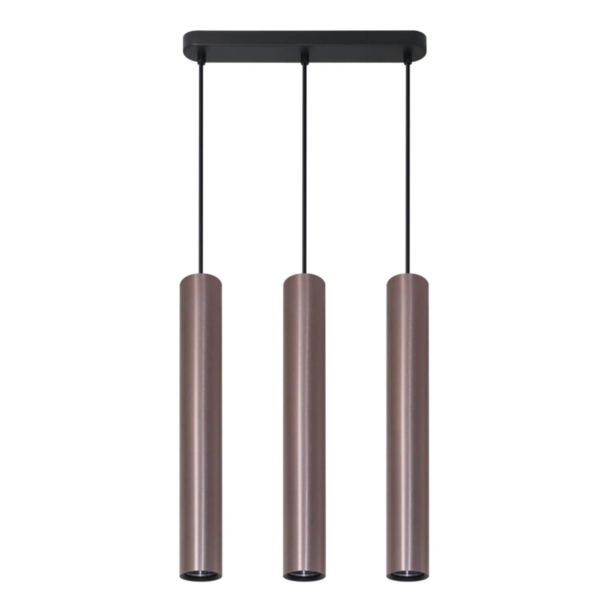 Κρεμαστό φωτιστικό οροφής LUNGOMARE 3xGU10/10W/230V ματ χρώμιο