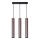 Κρεμαστό φωτιστικό οροφής LUNGOMARE 3xGU10/10W/230V ματ χρώμιο