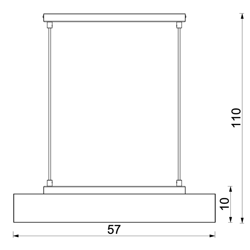 Κρεμαστό φωτιστικό οροφής MAISON 3xGU10/8W/230V καφέ/δρυς