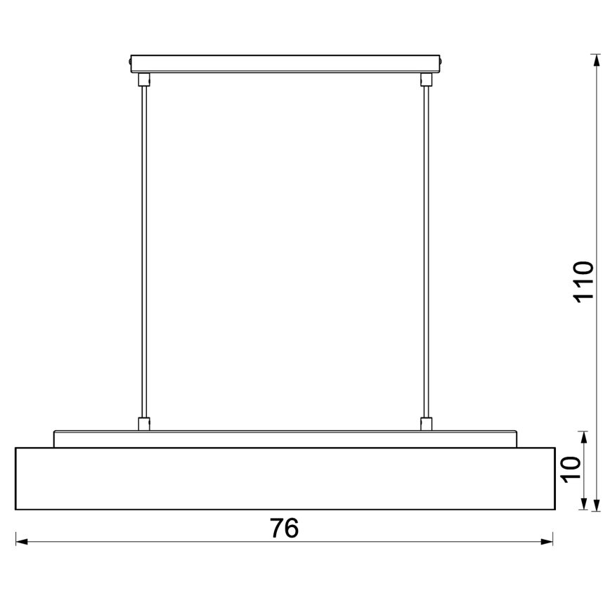 Κρεμαστό φωτιστικό οροφής MAISON 4xGU10/8W/230V καφέ/δρυς