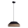 Κρεμαστό φωτιστικό οροφής MANISO 1xE27/60W/230V διάμετρος 45 cm μαύρο/μπεζ