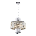 Κρεμαστό φωτιστικό οροφής MARGOT 6xE14/40W/230V ματ χρώμιο