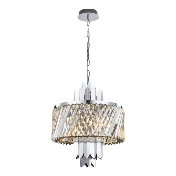 Κρεμαστό φωτιστικό οροφής MARGOT 6xE14/40W/230V ματ χρώμιο