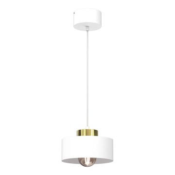 Κρεμαστό φωτιστικό οροφής MARTI 1xE27/15W/230V λευκό/χρυσό