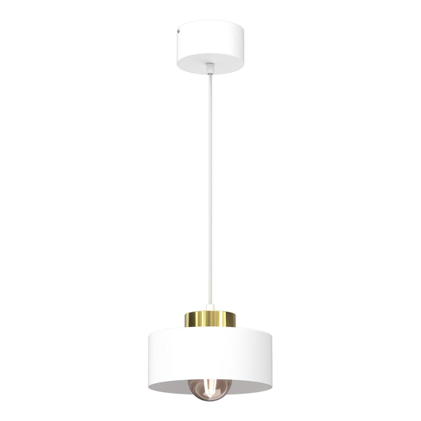 Κρεμαστό φωτιστικό οροφής MARTI 1xE27/15W/230V λευκό/χρυσό