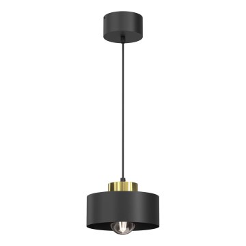 Κρεμαστό φωτιστικό οροφής MARTI 1xE27/15W/230V μαύρο/χρυσό