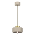 Κρεμαστό φωτιστικό οροφής MARTI 1xE27/15W/230V μπεζ/χρυσό