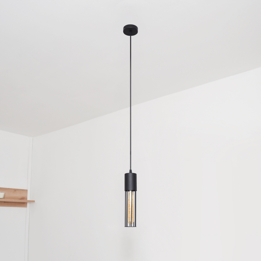 Κρεμαστό φωτιστικό οροφής MELODY 1xE27/15W/230V μαύρο