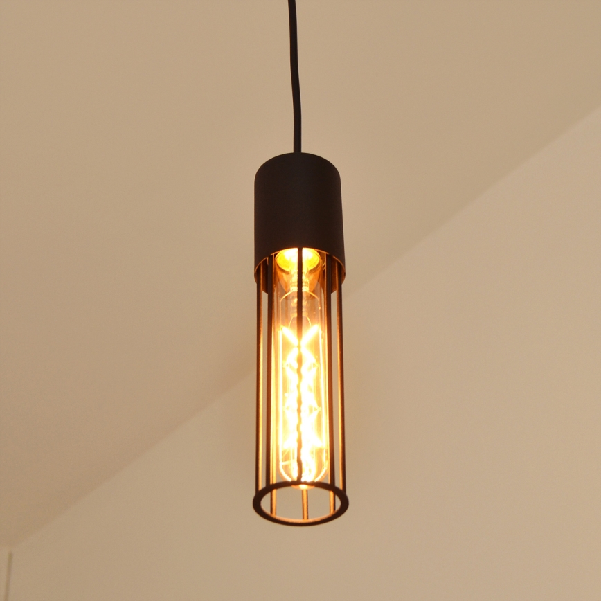Κρεμαστό φωτιστικό οροφής MELODY 2xE27/15W/230V μαύρο