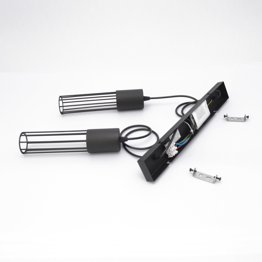 Κρεμαστό φωτιστικό οροφής MELODY 2xE27/15W/230V μαύρο