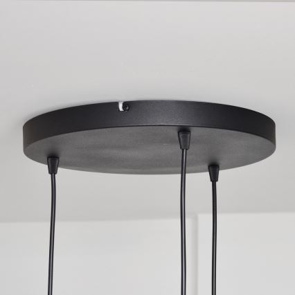Κρεμαστό φωτιστικό οροφής MELODY 3xE27/15W/230V μαύρο