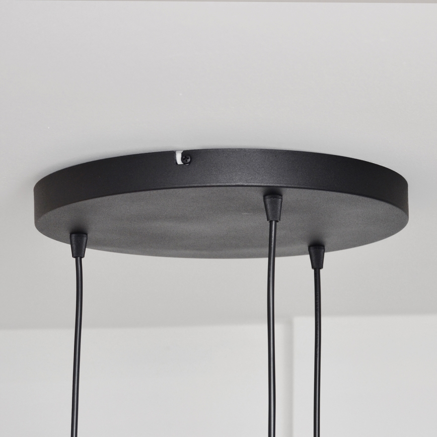 Κρεμαστό φωτιστικό οροφής MELODY 3xE27/15W/230V μαύρο