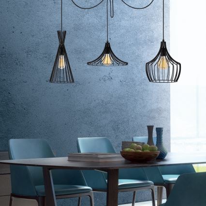 Κρεμαστό φωτιστικό οροφής MEZOPOTAMYA 3xE27/40W/230V spider