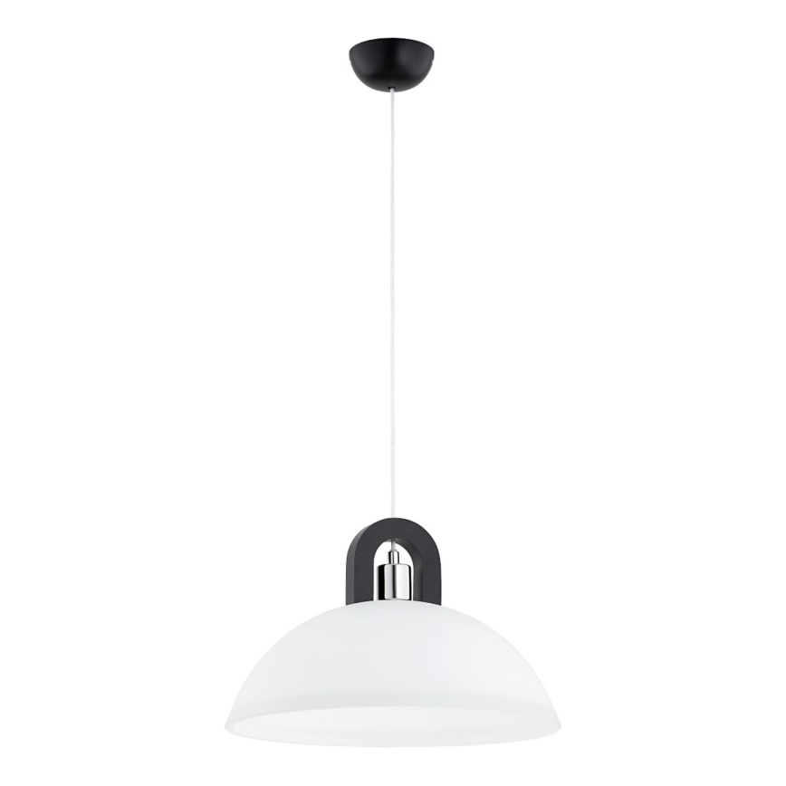 Κρεμαστό φωτιστικό οροφής MIGOT 1xE27/15W/230V μαύρο/γυαλιστερό χρώμιο