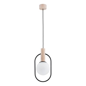 Κρεμαστό φωτιστικό οροφής MIKI 1xE14/10W/230V μαύρο/μπεζ