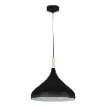 Κρεμαστό φωτιστικό οροφής MIKO 1xE27/60W/230V διάμετρος 32 cm μαύρο