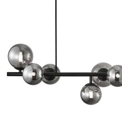 Κρεμαστό φωτιστικό οροφής MILA 10xG9/9W/230V μαύρο/γκρι