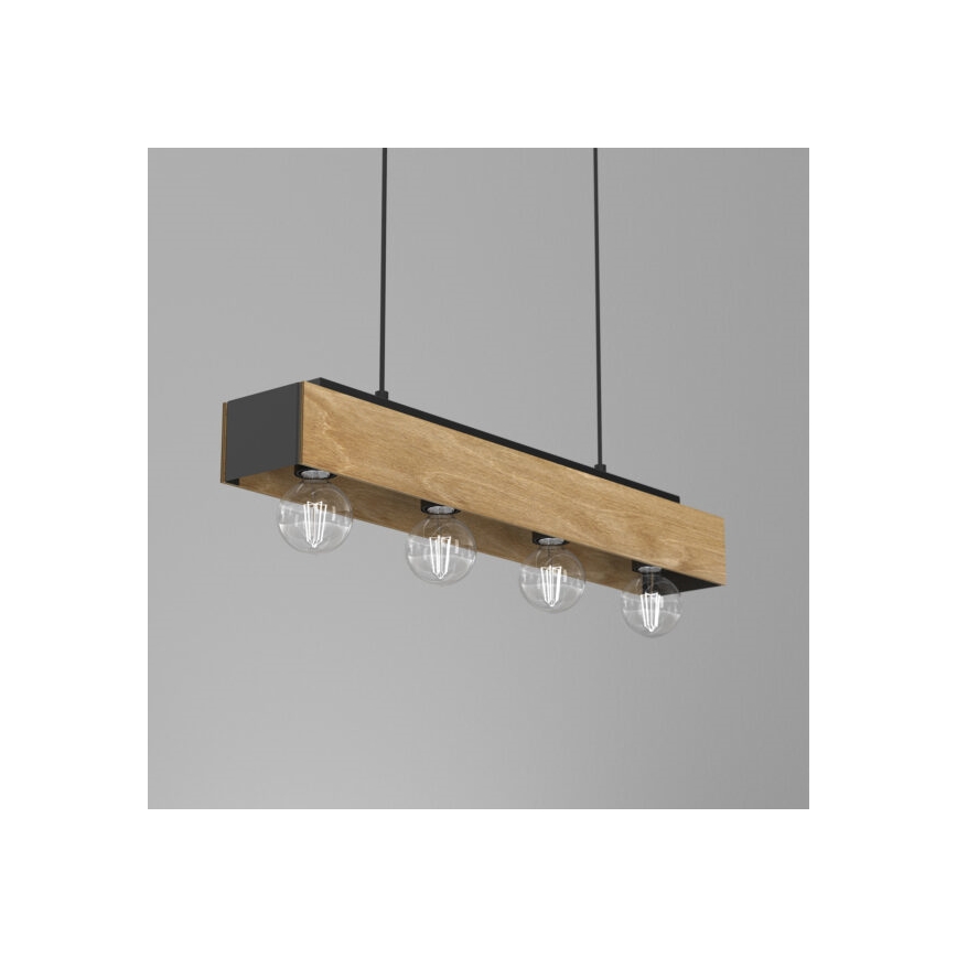 Κρεμαστό φωτιστικό οροφής MILUZA 4xE27/15W/230V