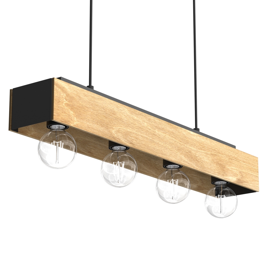 Κρεμαστό φωτιστικό οροφής MILUZA 4xE27/15W/230V