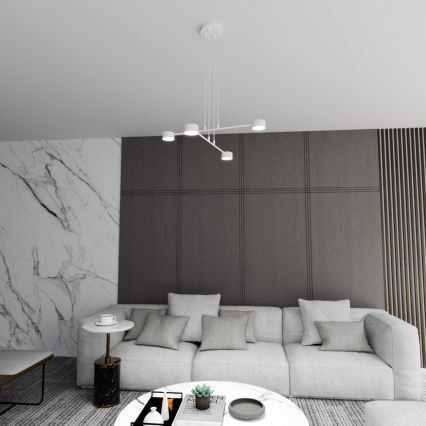 Κρεμαστό φωτιστικό οροφής MODUS 4xGX53/10W/230V λευκό