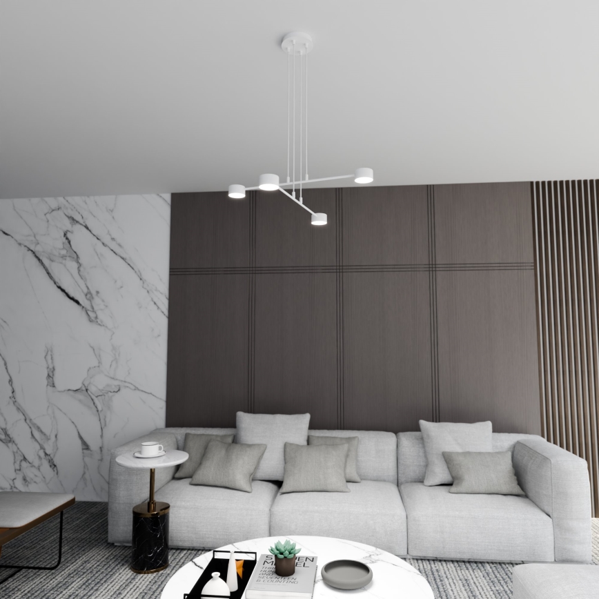 Κρεμαστό φωτιστικό οροφής MODUS 4xGX53/10W/230V λευκό