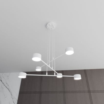 Κρεμαστό φωτιστικό οροφής MODUS 6xGX53/10W/230V λευκό