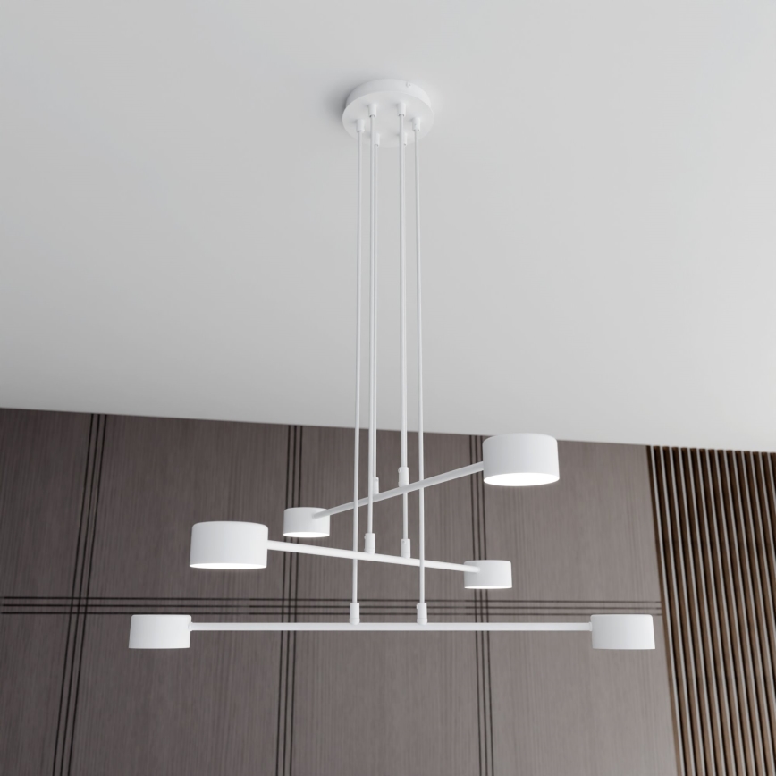 Κρεμαστό φωτιστικό οροφής MODUS 6xGX53/10W/230V λευκό