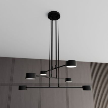 Κρεμαστό φωτιστικό οροφής MODUS 6xGX53/10W/230V μαύρο