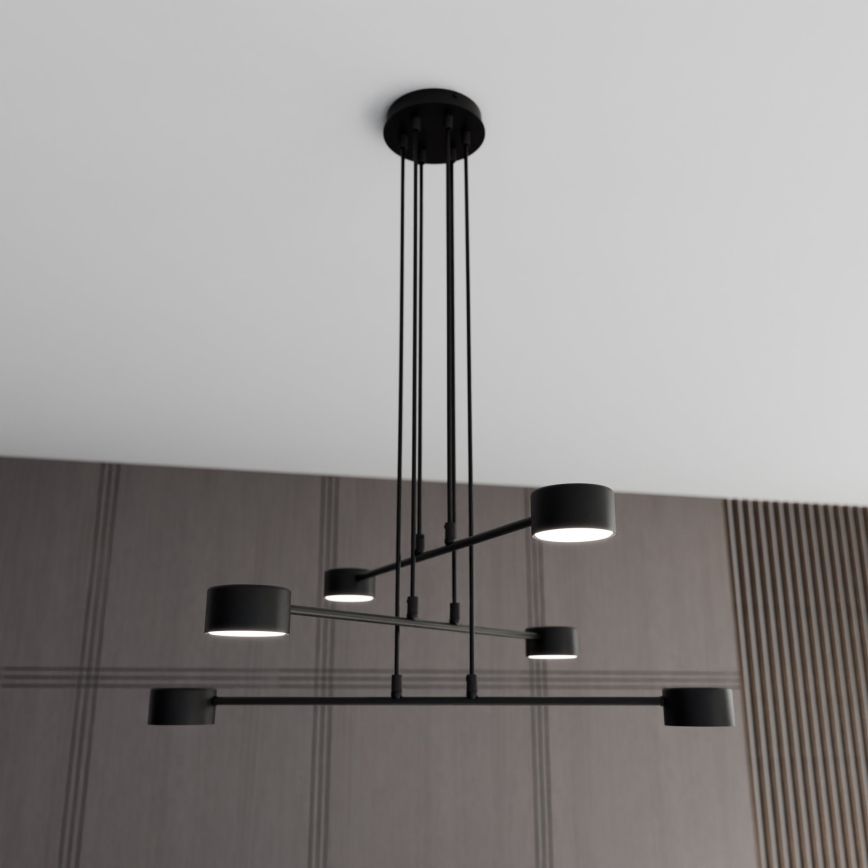 Κρεμαστό φωτιστικό οροφής MODUS 6xGX53/10W/230V μαύρο