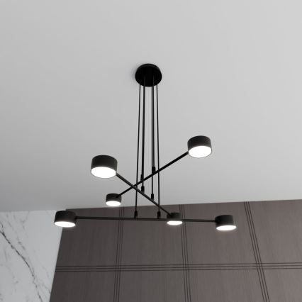 Κρεμαστό φωτιστικό οροφής MODUS 6xGX53/10W/230V μαύρο