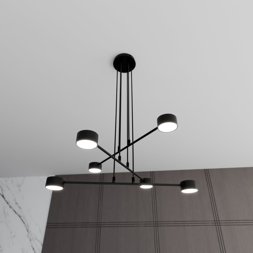 Κρεμαστό φωτιστικό οροφής MODUS 6xGX53/10W/230V μαύρο