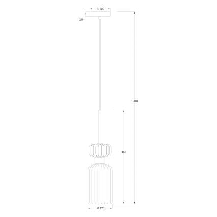 Κρεμαστό φωτιστικό οροφής MOLLY 1xE14/40W/230V διάμετρος 12 cm χρυσό/πράσινο/ροζ