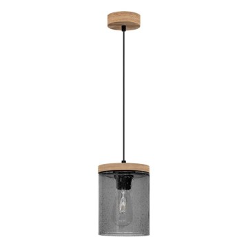 Κρεμαστό φωτιστικό οροφής MONSUN 1xE27/60W/230V πεύκο