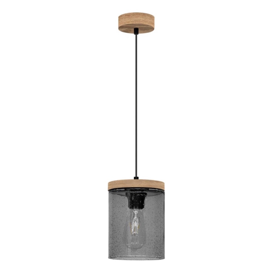 Κρεμαστό φωτιστικό οροφής MONSUN 1xE27/60W/230V πεύκο