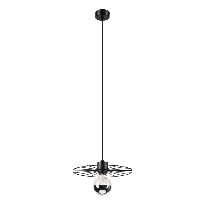 Κρεμαστό φωτιστικό οροφής MONTANA 1xE27/15W/230V διάμετρος 30 cm μαύρο